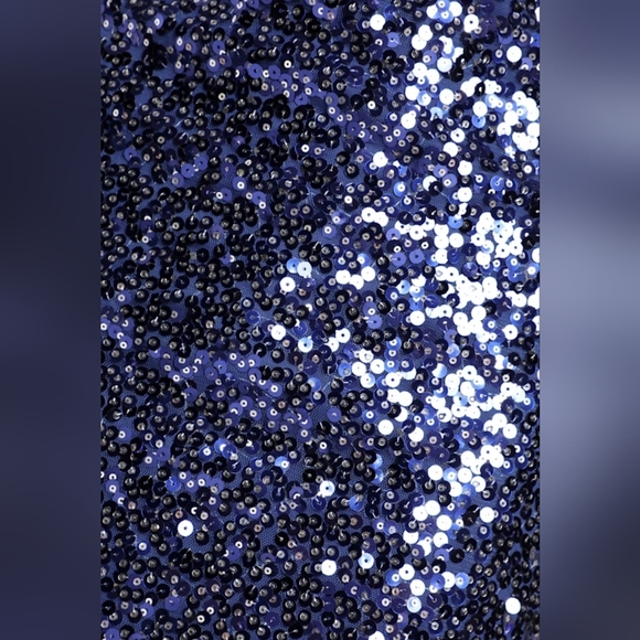 Lulus Force Of Fashion Royal Blue Backless Sequin Mini Dress - Size S - Picture 5 of 7